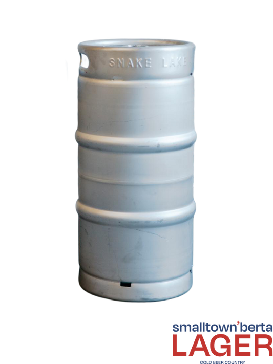 Smalltownberta Lager — 30L Keg (+$100 refundable deposit, charged separately)