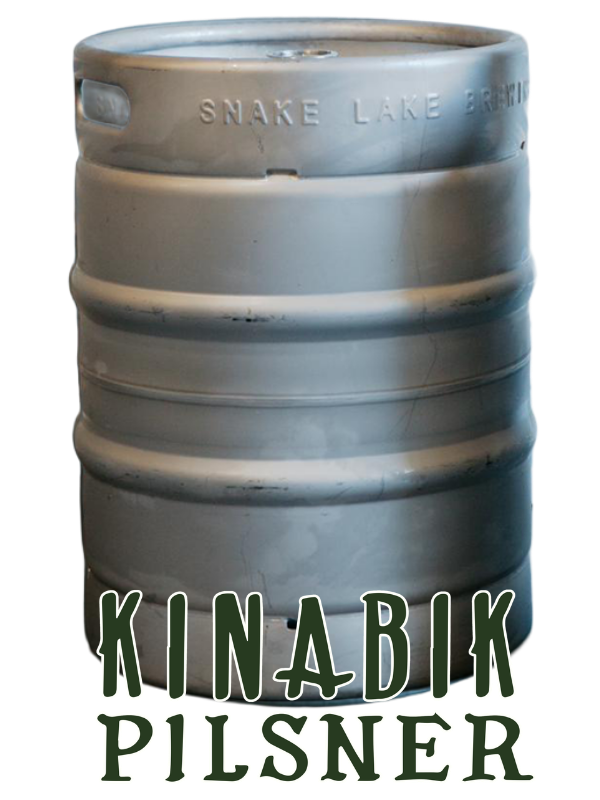 Kinabik Pilsner — 50L Keg (+$100 refundable deposit, charged separately)