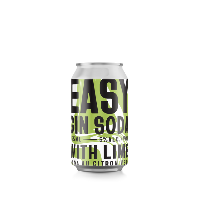 EASY Gin Soda with Lime